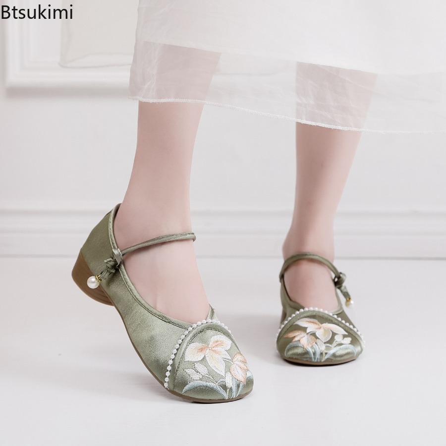 Ethnic Fashion Style - Модные женские туфли на низком каблуке