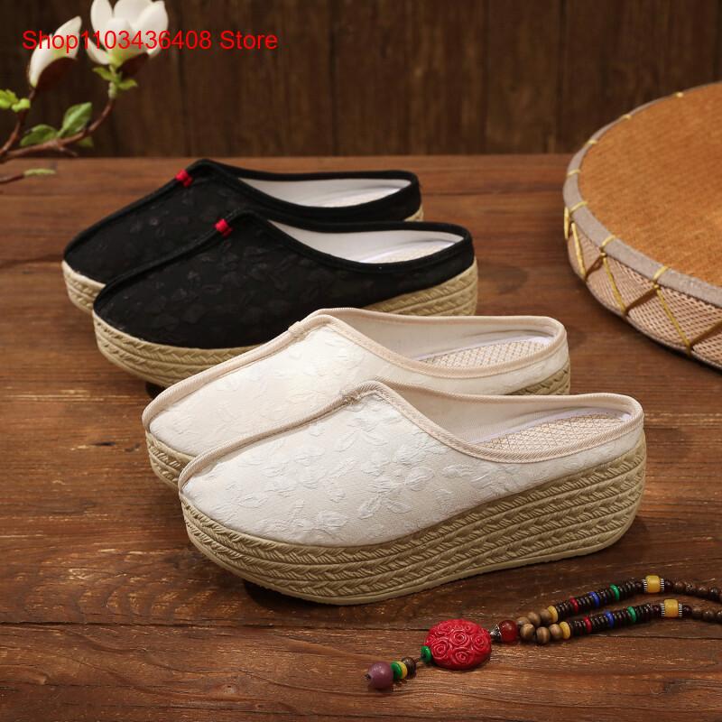 New Ethnic Fashion - Новые стильные тапочки, легкие, на толстой