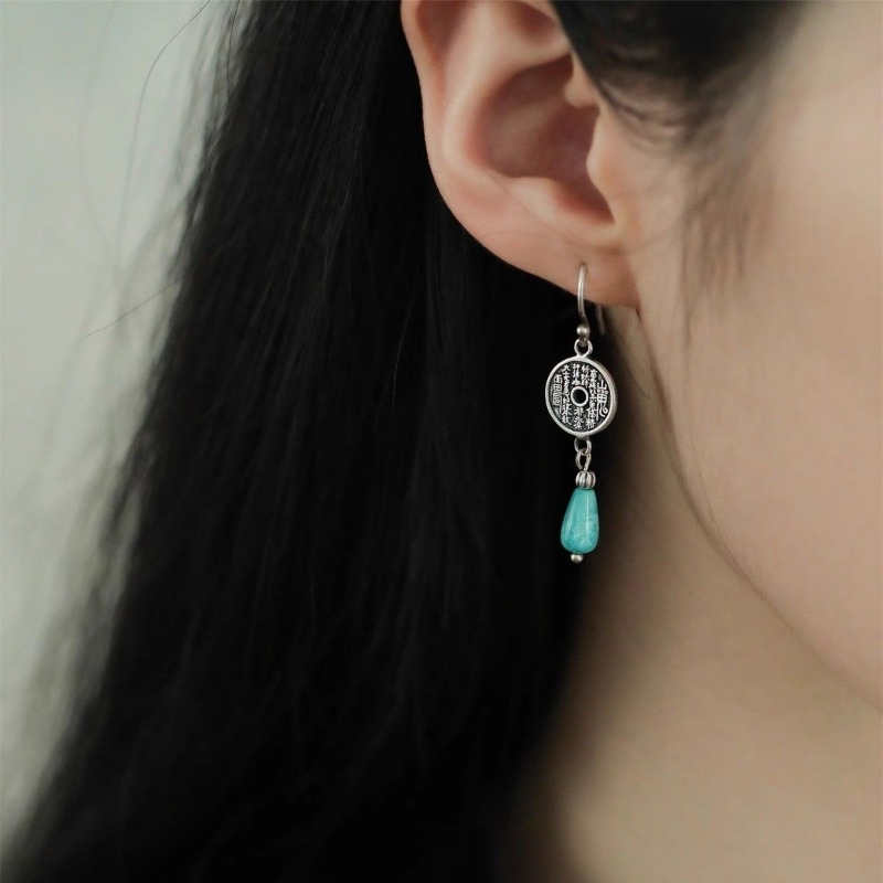 Ethnic Fashion Co In - Серьги из стерлингового серебра 925 пробы,