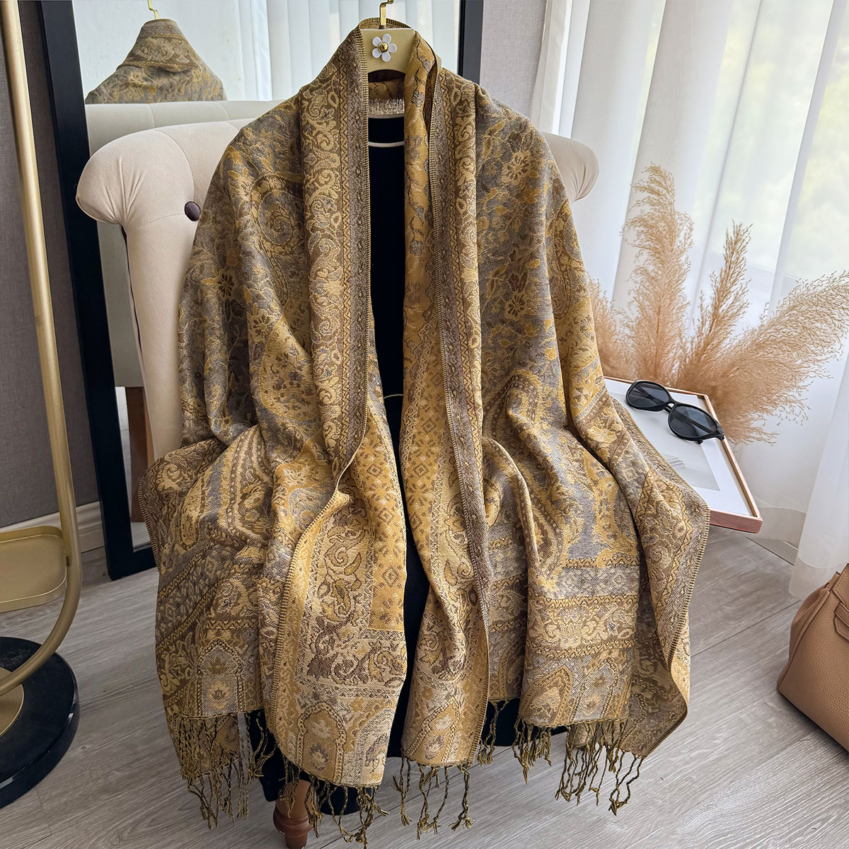 New Ethnic Fashion - Одеяло с кисточками, дизайн, этнический стиль,