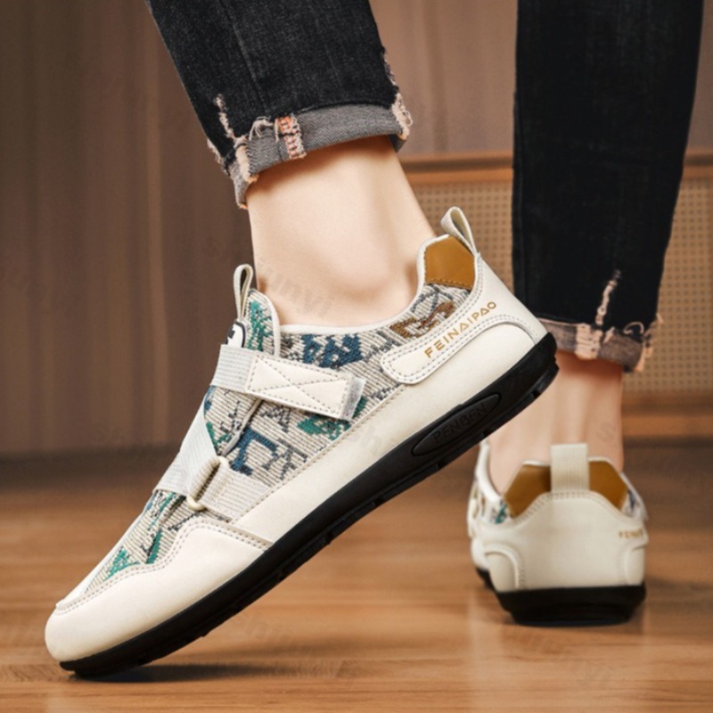 Ethnic Fashion Trends 2025 - Камуфляжная парусиновая повседневная спортивная обувь в