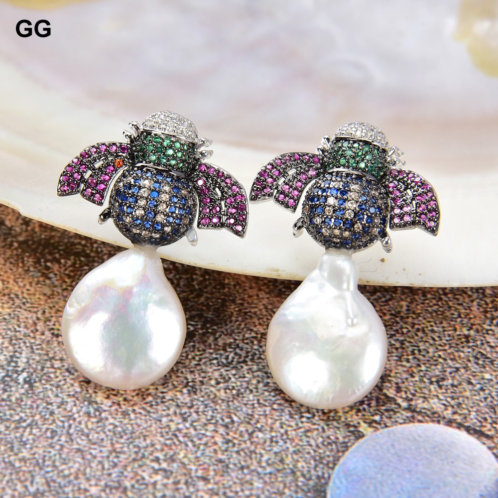 Ethnic Fashion Co In - Серьги-гвоздики GuaiGuai с пресноводным белым жемчугом