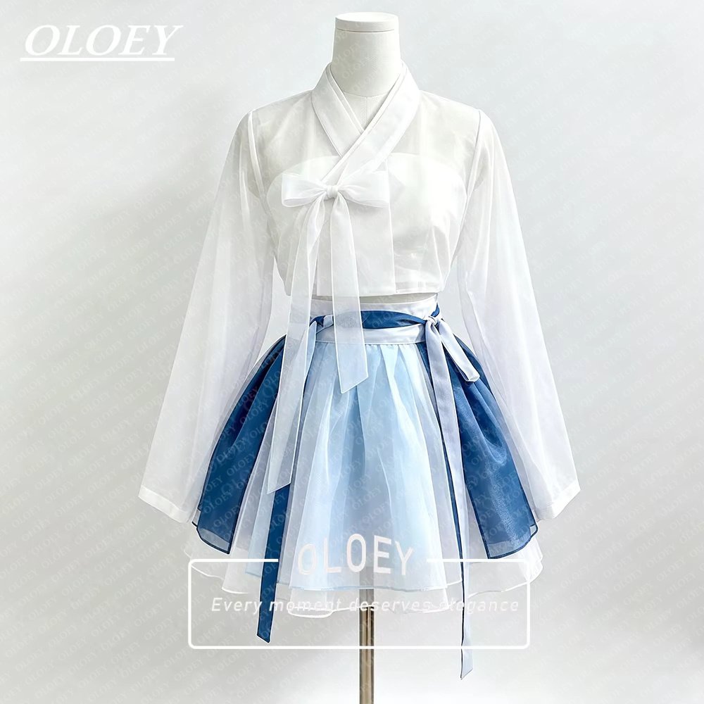 Hanbok Modern Set - Современный короткий концертный ханбок OLOEY: комплект