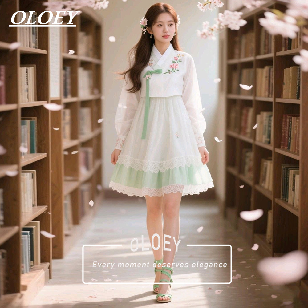 Hanbok Modern Set - OLOEY Современный короткий концертный ханбок в