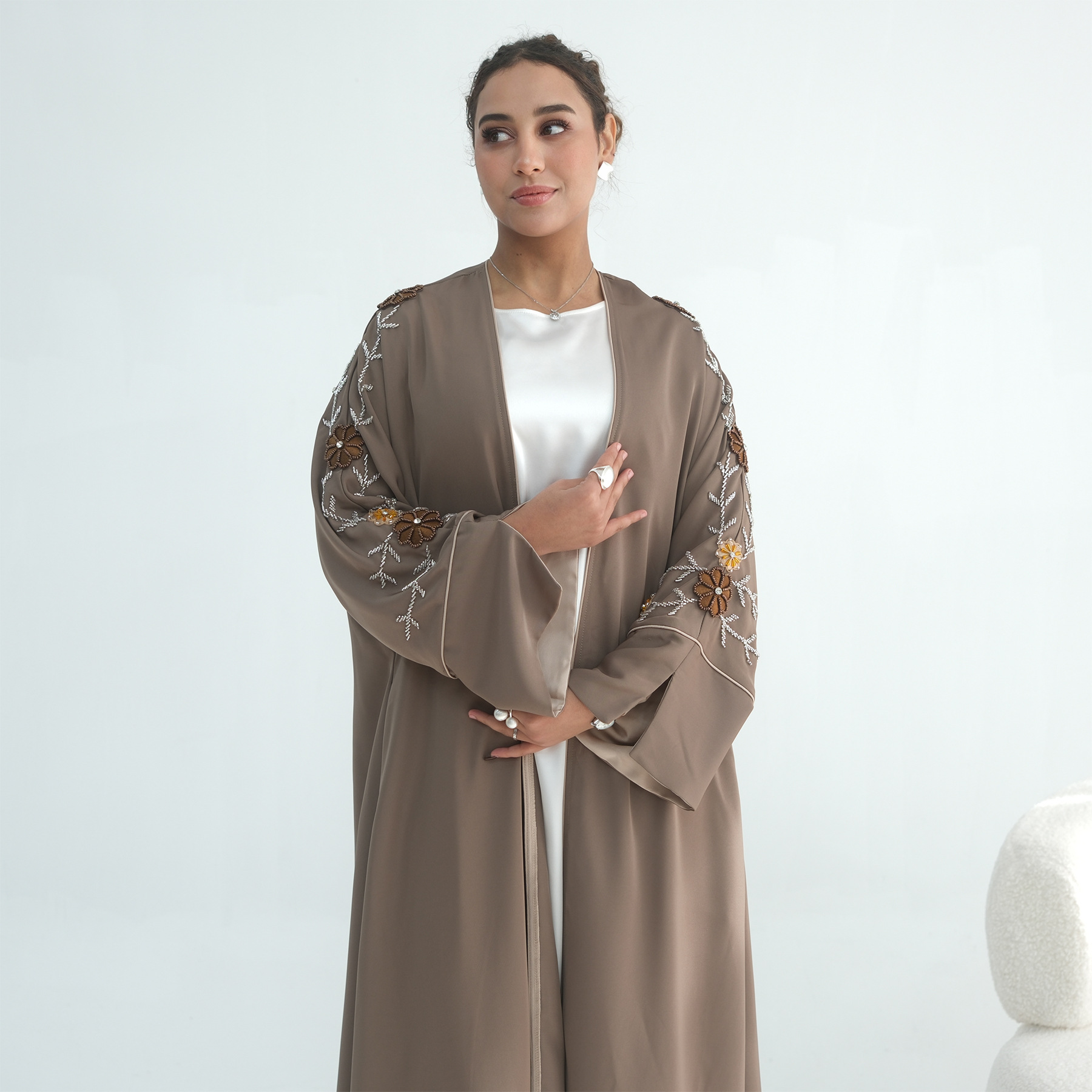 Женская абайя для Ид с вышивко – обзор и цена Jalabiya Women Arabic