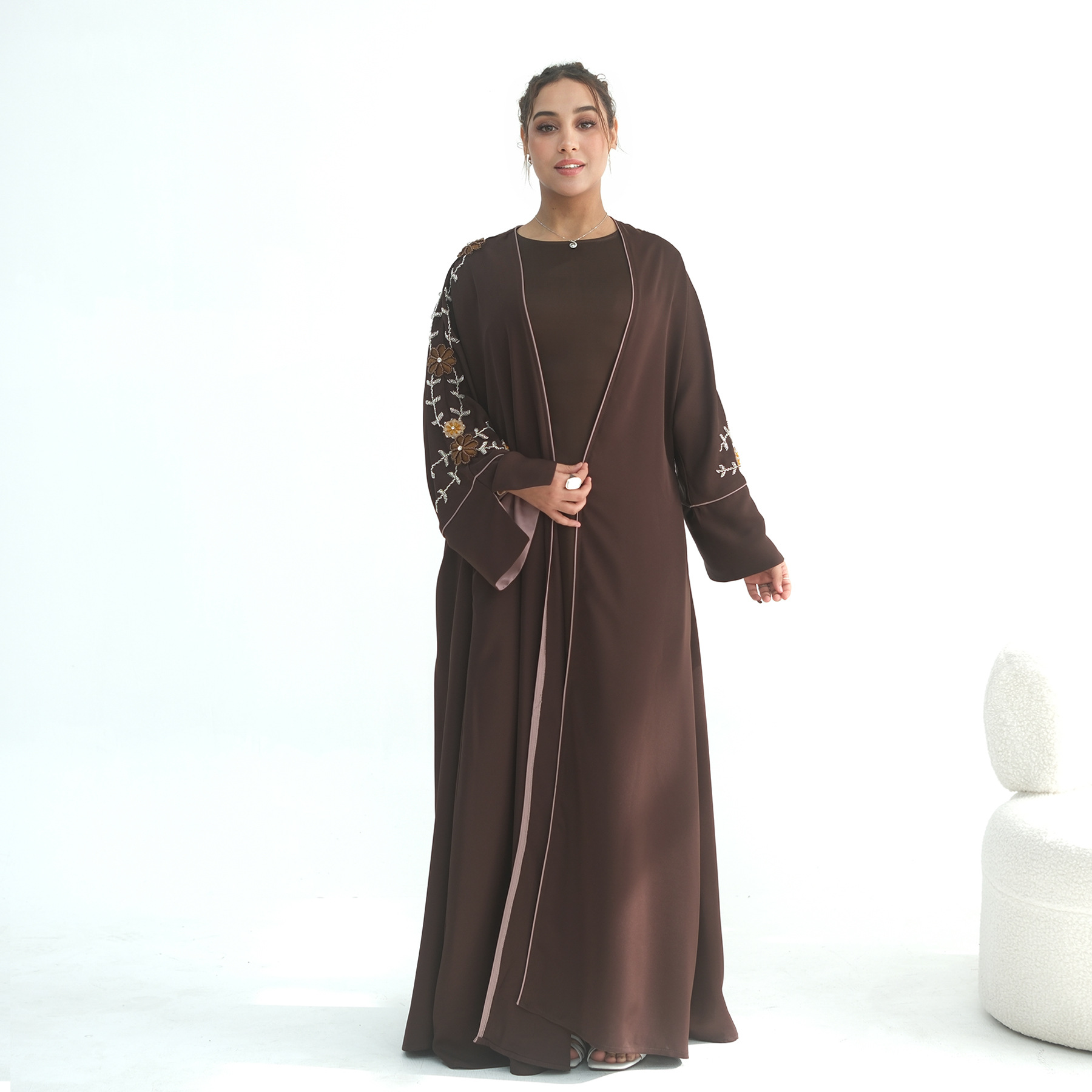 Женская абайя для Ид с вышивко – обзор и цена Jalabiya Women Arabic