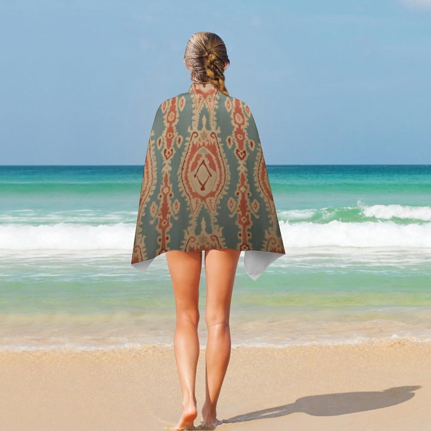 Пляжные полотенца с узором, вп – обзор и цена Ikat Woven Fabric