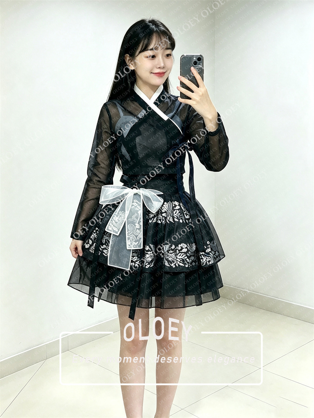 OLOEY Современный черный корот – обзор и цена Hanbok Modern Set